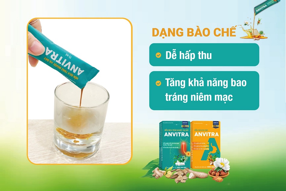 Dạng bào chế hỗn dịch Anvitra dễ hấp thu, tăng hiệu quả