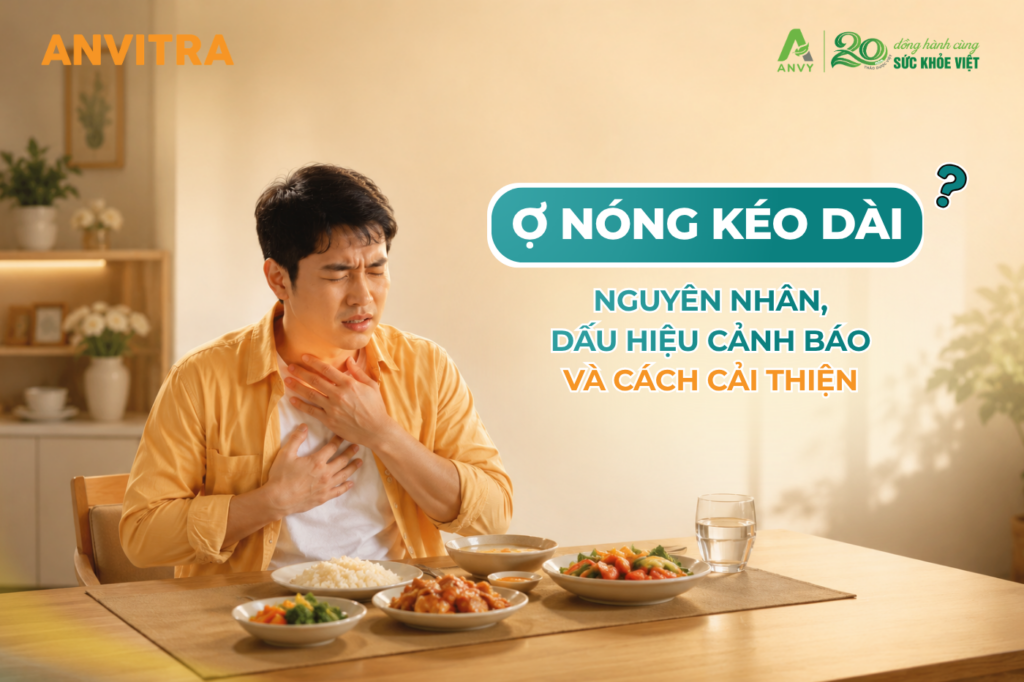 Ợ nóng kéo dài: Nguyên nhân, dấu hiệu cảnh báo và cách cải thiện