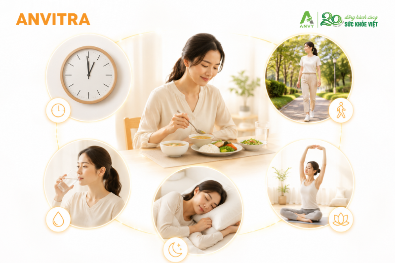 Duy trì thói quen lành mạnh giúp kiểm soát triệu chứng và hỗ trợ điều trị