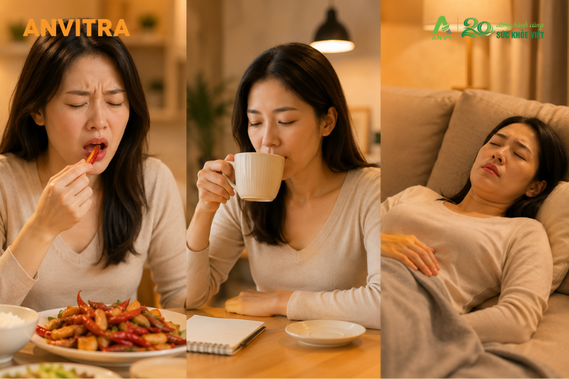 Những thói quen khiến tình trạng nóng vùng ngực nặng hơn