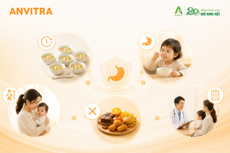 Cha mẹ có thể làm gì để hỗ trợ cải thiện tình trạng trào ngược?