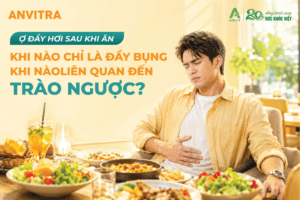 Ợ đầy hơi sau ăn: Khi nào chỉ là đầy bụng, khi nào liên quan đến trào ngược?