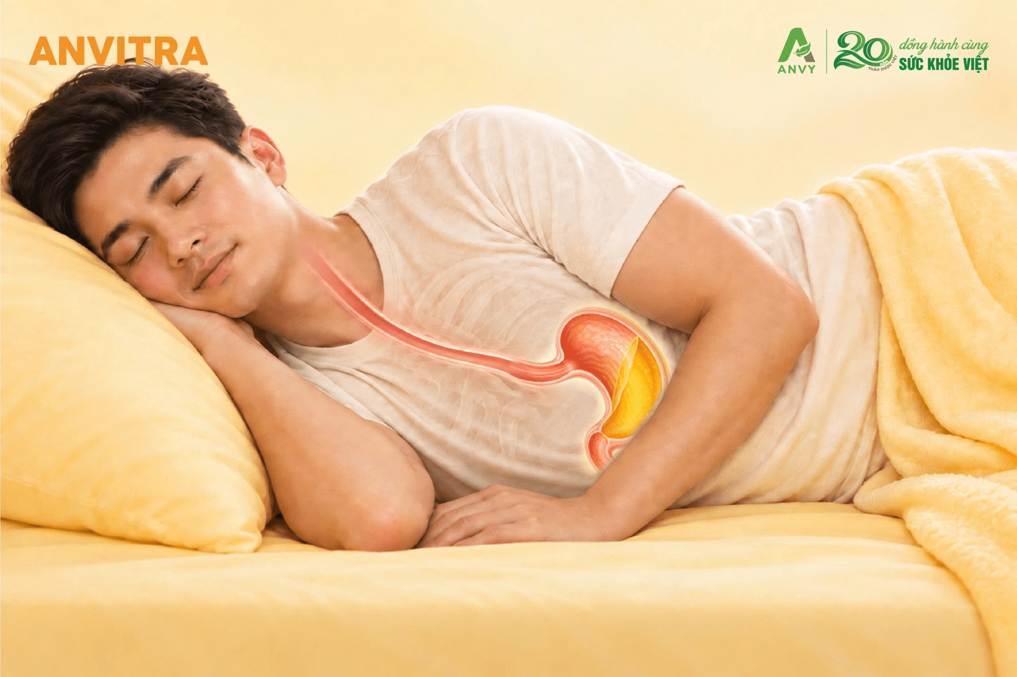 Nằm nghiêng bên trái hỗ trợ giảm áp lực lên cơ thắt thực quản dưới, hạn chế trào ngược.