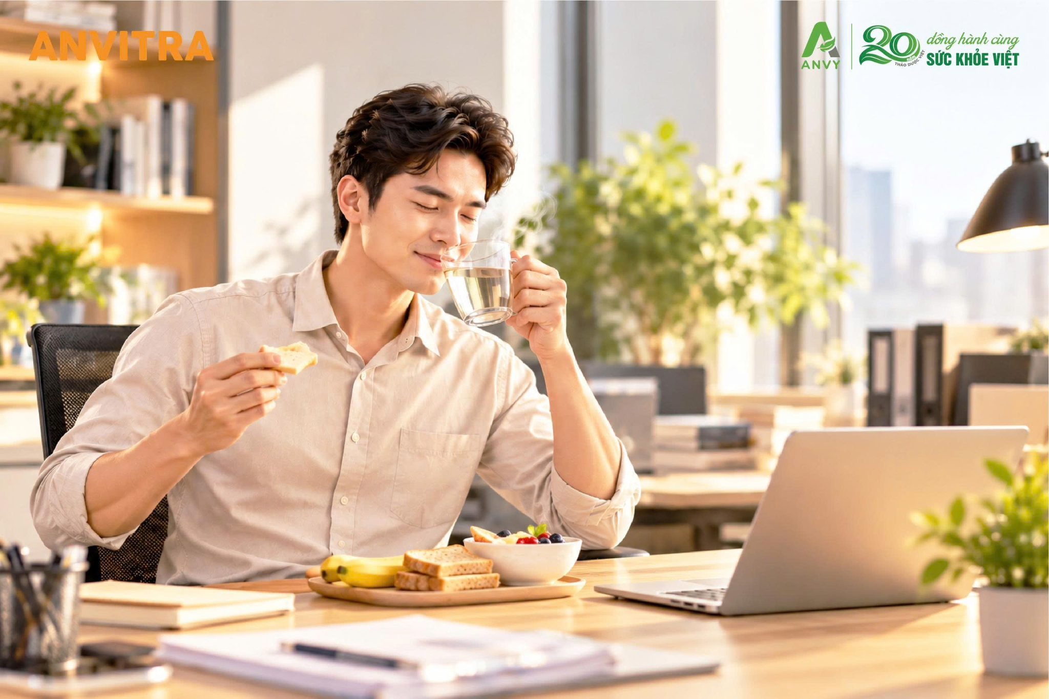 Thói quen ăn uống lành mạnh giúp kiểm soát lượng axit dạ dày tốt hơn.